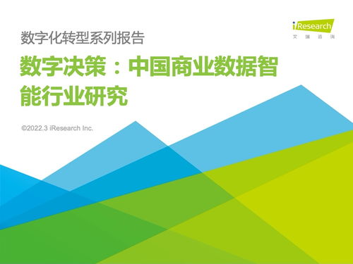 艾瑞咨詢 2022年中國商業數據智能行業研究 